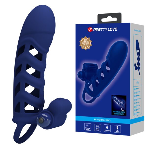 7.4" Silicone Vibrating Penis Extension