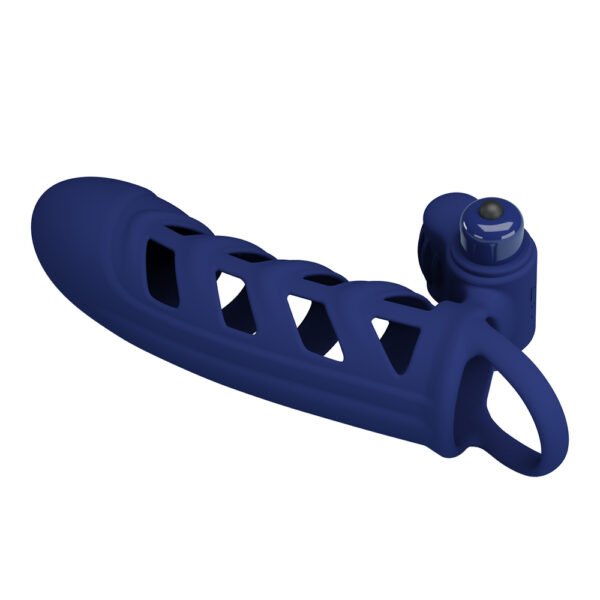 7.4" Silicone Vibrating Penis Extension