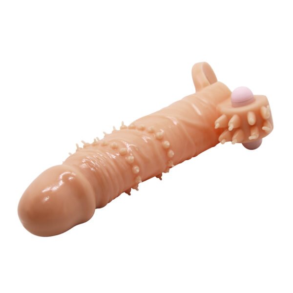 6.7" Studded Vibrating Cock Sleeve BI-026245