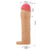 7.1" Lifelike Penis Sleeve With Cock Ring
