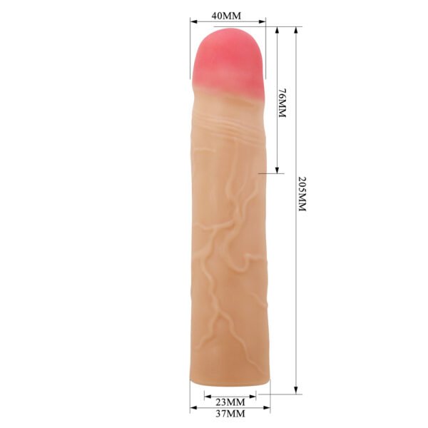 7.7" Realistic Cock Sleeve BI-026257