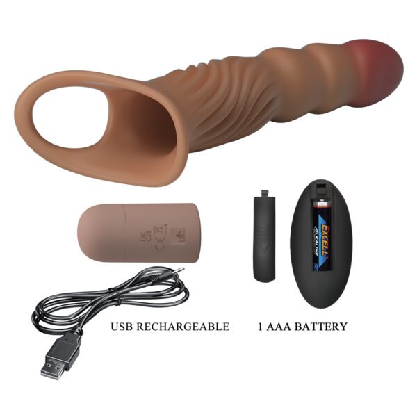 8.2" Remote Vibrating Penis Extension