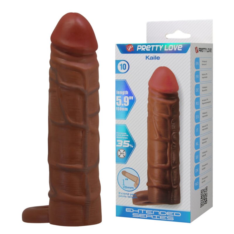 Prettylove 5.9" Realistic Cock Sleeve BI-026264