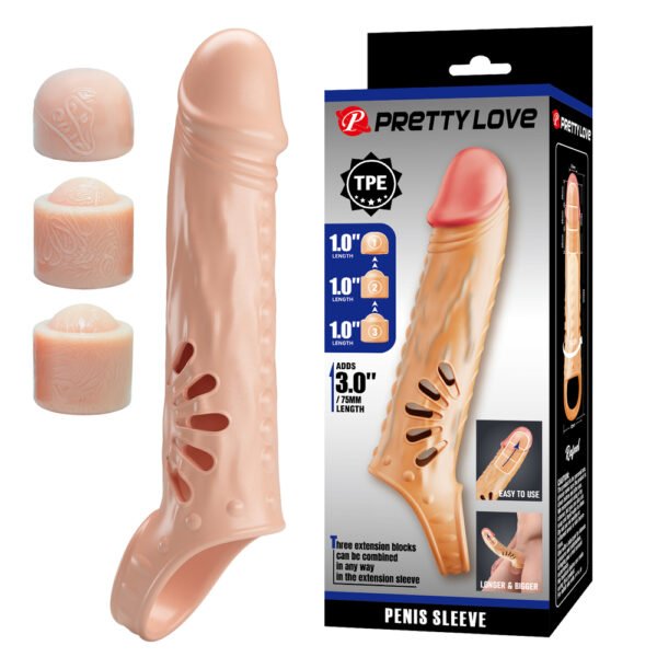Prettylove 7.4" Lifelike Penis Extension BI-026270H