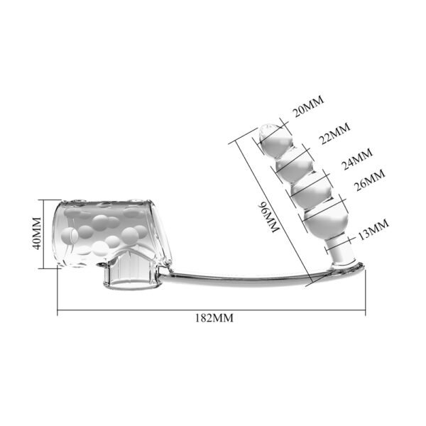 Cock Sleeve With Anal Beads