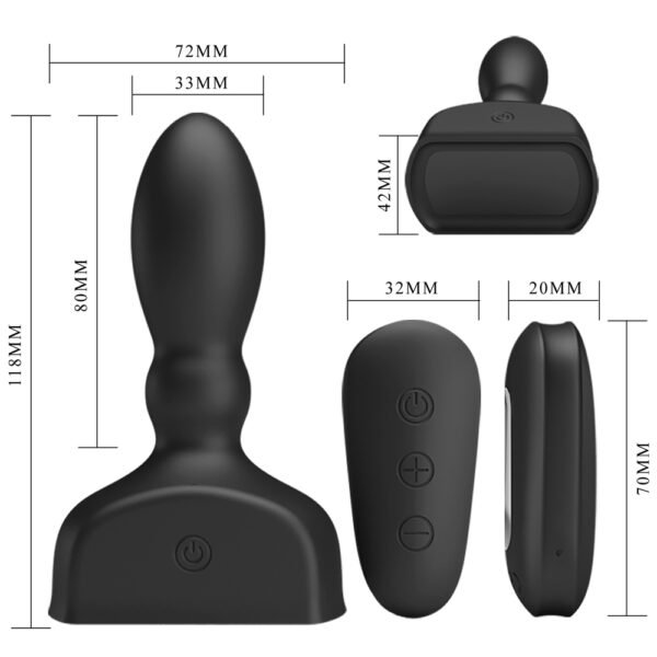 Wireless Inflatable Anal Vibrator