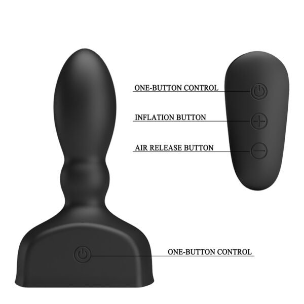 Wireless Inflatable Anal Vibrator