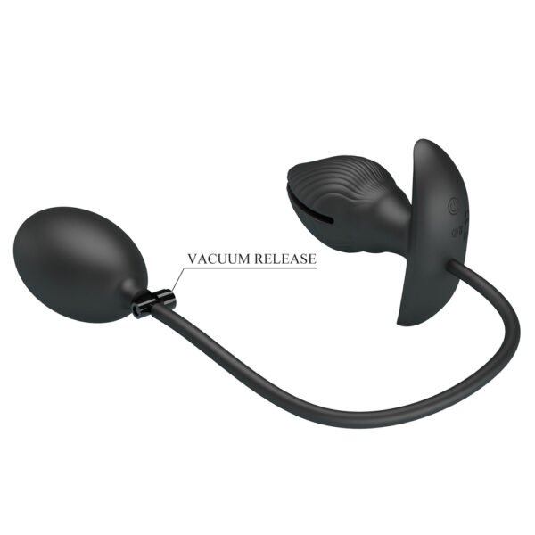 Vibrating Open Inflatable Anal Plug