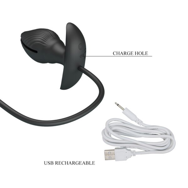 Vibrating Open Inflatable Anal Plug