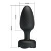 Floral Bottom Light Spiral Anal Vibrator