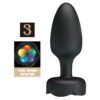 Floral Bottom Light Spiral Anal Vibrator