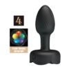Floral Bottom Light Spiral Anal Vibrator