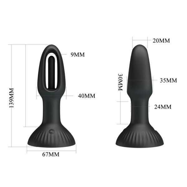 Silicone Wiggling Anal Plug - Hubert