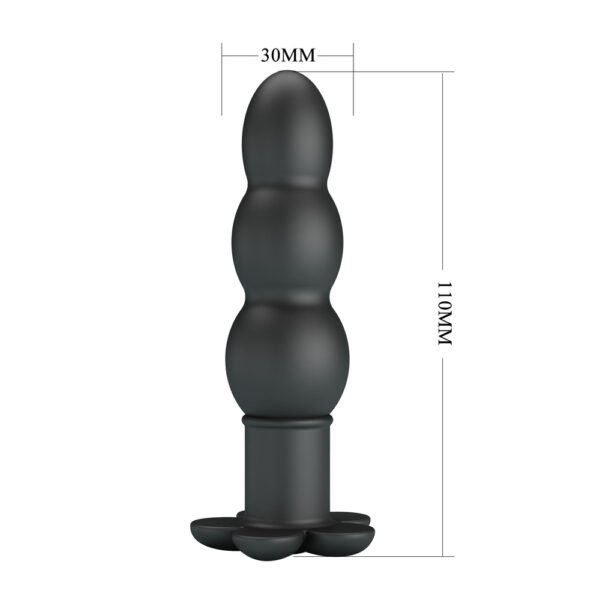 Floral Base Anal Beads Vibrator