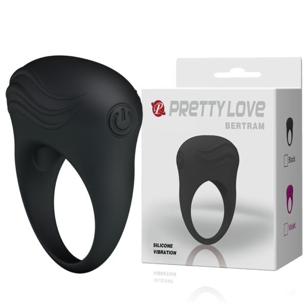 Prettylove Vibrating Silicone Erection Ring BI-210136