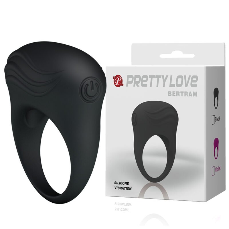 Prettylove Vibrating Silicone Erection Ring BI-210136