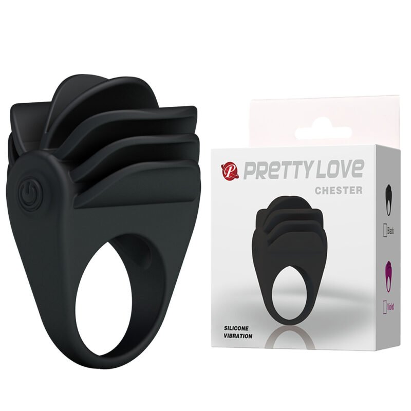 Prettylove Vibration Silicone Penis Enhancer Ring BI-210137