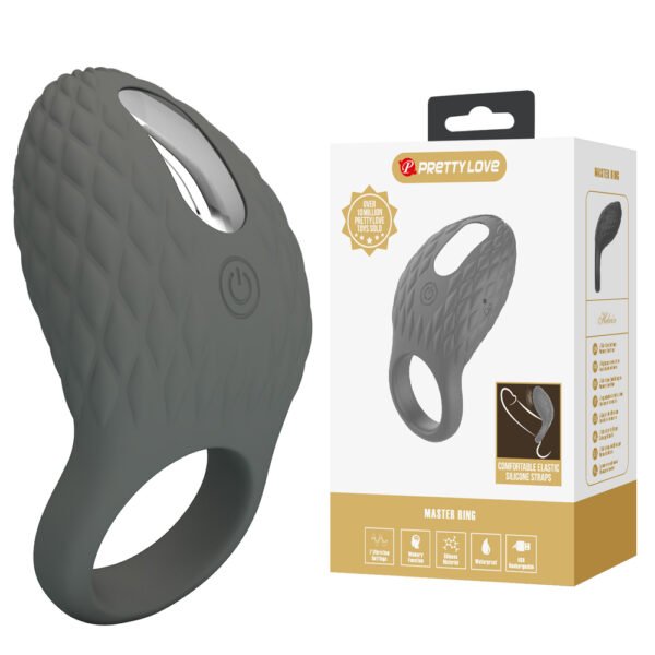 Prettylove Vibration Male Hardness Enhancer Ring BI-210192