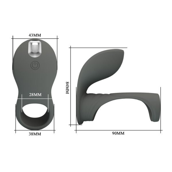 Clit Stimulation 2in1 Cock Ring BI-210199