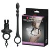 Rabbit Cock Ring With Anal Beads