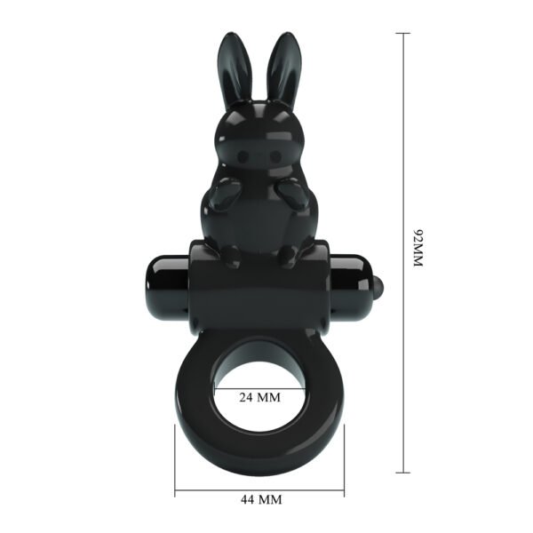 TPR Vibrating Bunny Cock Ring BI-210245