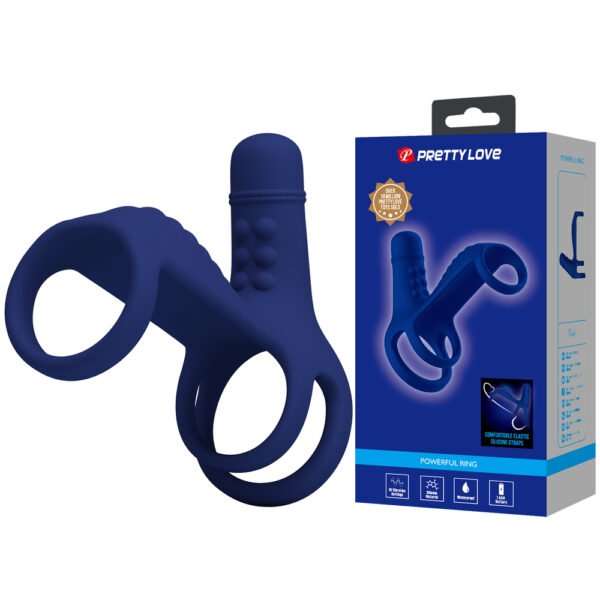 Clitoral 3in1 Vibrating Cock Ring BI-210276