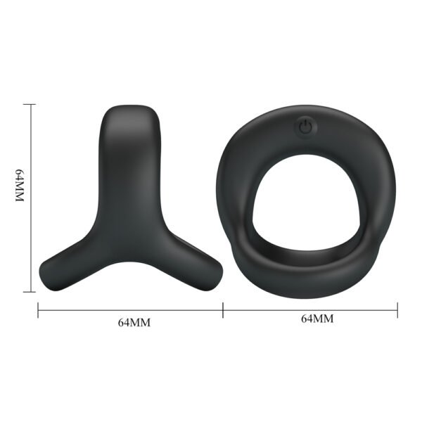 Silicone 2in1 Cock Ring BI-210322