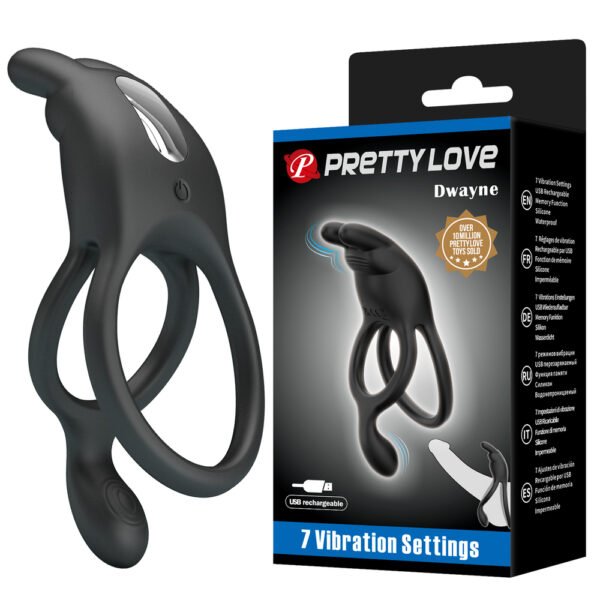 Clit Stimulation 2in1 Cock Ring BI-210335