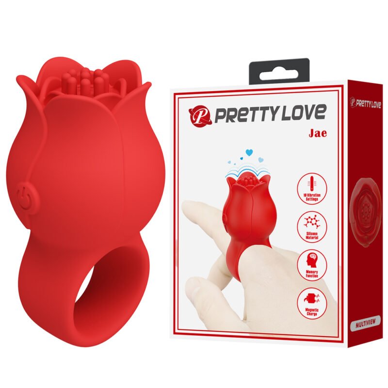 Prettylove Rose Finger Vibrator BI-210336