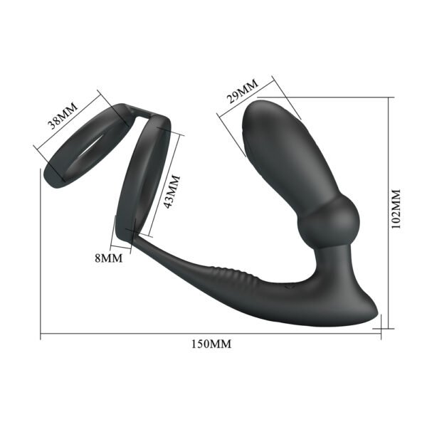 Thrusting Prostate Massager With Cock Ring