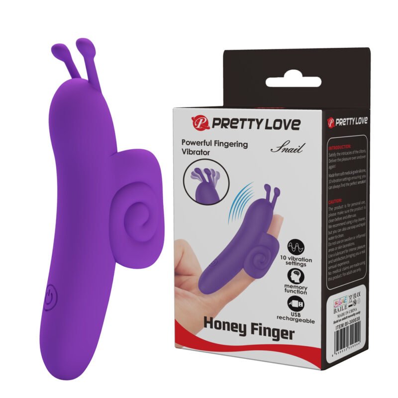 Prettylove Purple Bee Finger Vibrator BI-300038