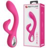 Prettylove Rose Silicone Jack Rabbit BI-300083