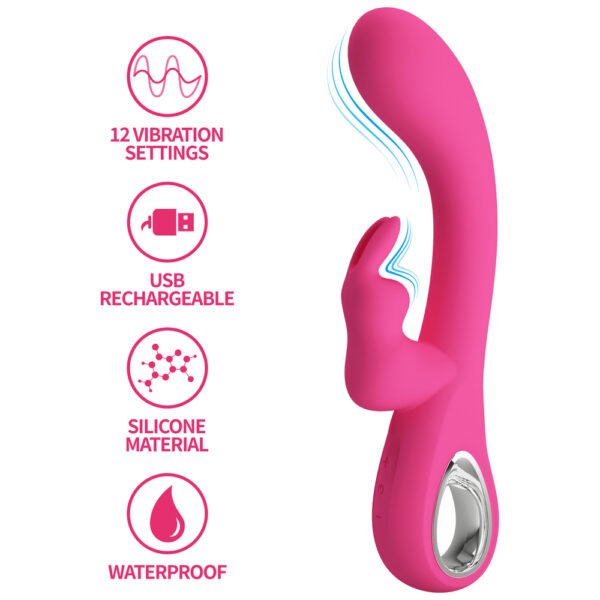 Silicone Jack Rabbit Vibrator BI-300087