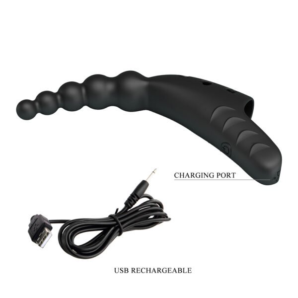 Silicone Beaded Finger Vibrator BI-300088