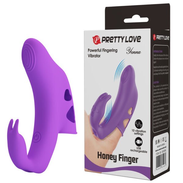 Prettylove Love Heart Clitoral Finger Vibrator BI-300096