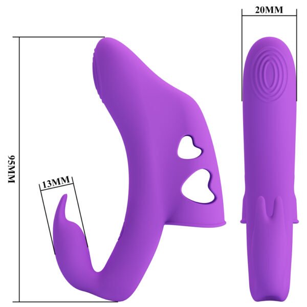 Love Heart Finger Vibrator BI-300096