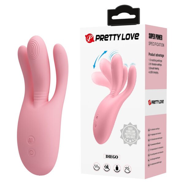 Prettylove Finger Shaped G-Spot Buckling Vibrator BI-300099