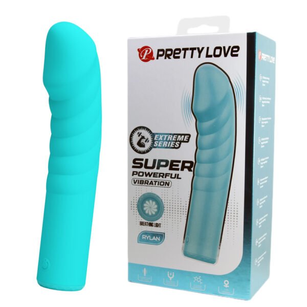 Prettylove Green Striped Dildo Vibrator BI-300112