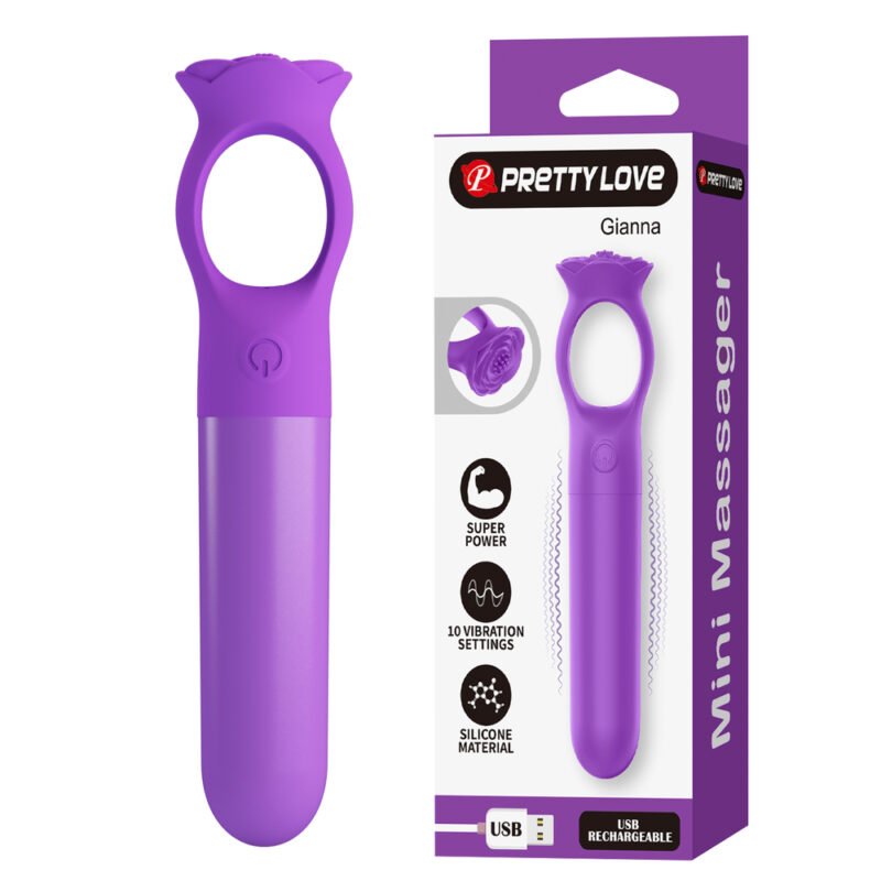 Prettylove Floral Ring Clit Vibrator BI-300131