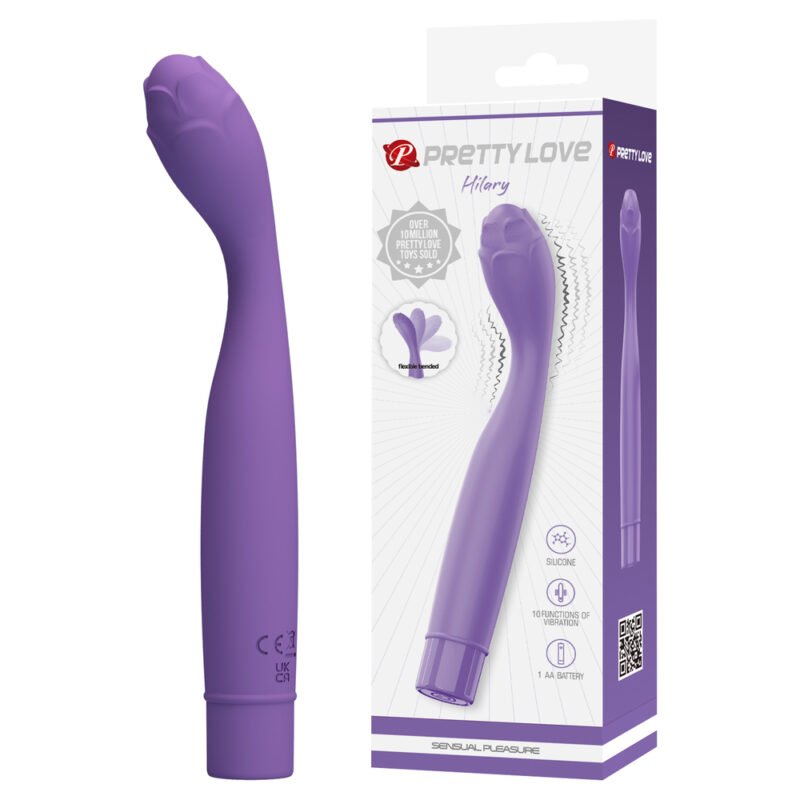 Prettylove Lavendar Silicone Flower Bug G-Spot Vibrator BI-300139