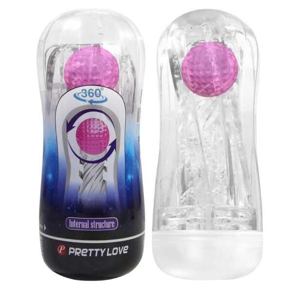 Prettylove Crystal Masturbation Cup BM-00900T102 Manual Stroker