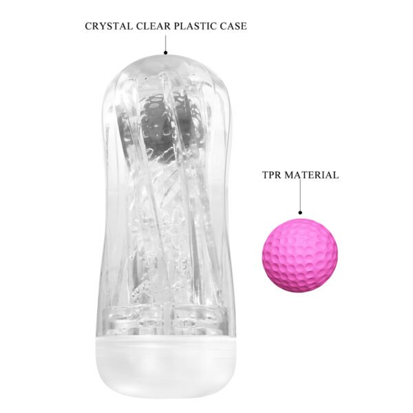 Crystal Masturbation Cup With Soft Ball