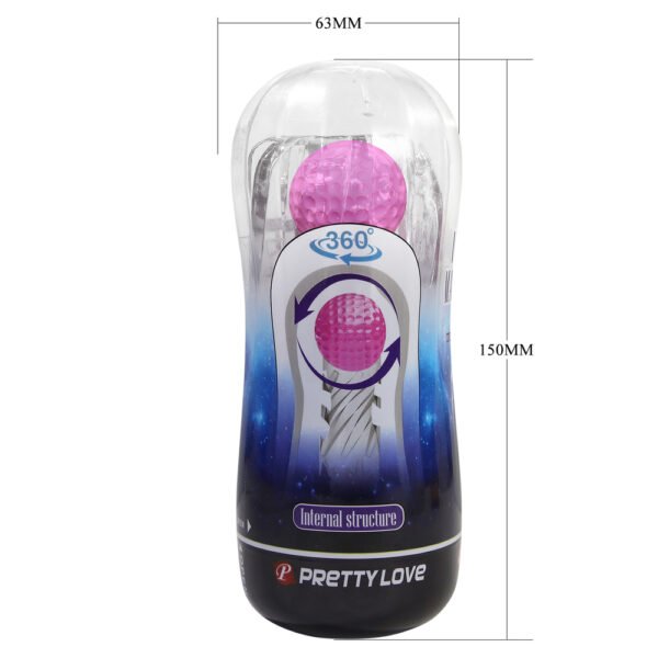 Crystal Masturbation Cup With Soft Ball