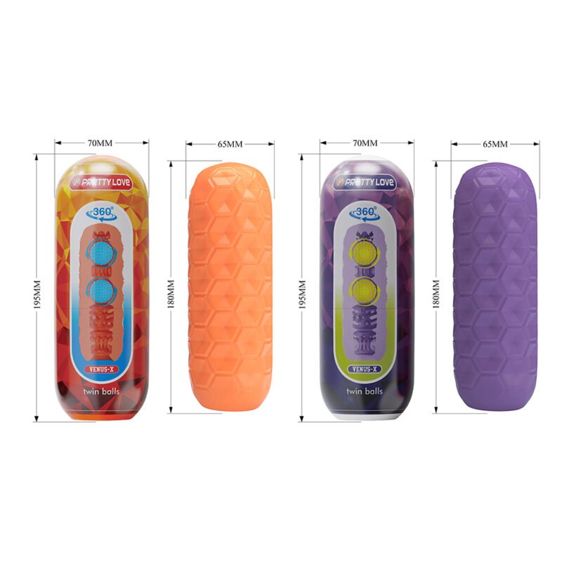 Prettylove Masturbation Cup With Balls BM-009230NQ Masturbation Sleeve