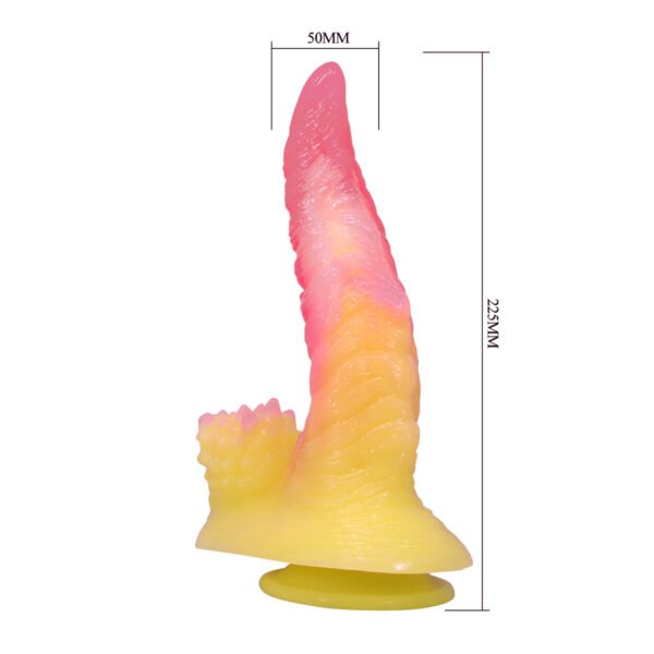 8.8" Silicone Monster Dildo - Flame Beast