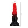 9.6" Silicone Monster Dildo - Fire Dragon
