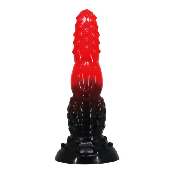 9.6" Silicone Monster Dildo - Fire Dragon