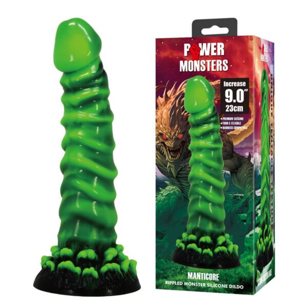 9" Rippled Monster Dildo BW-008150
