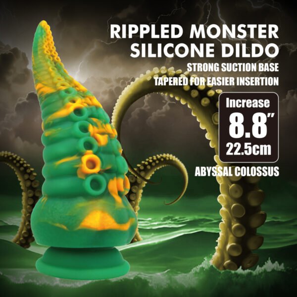 8.8" Green Tentacle Monster Dildo