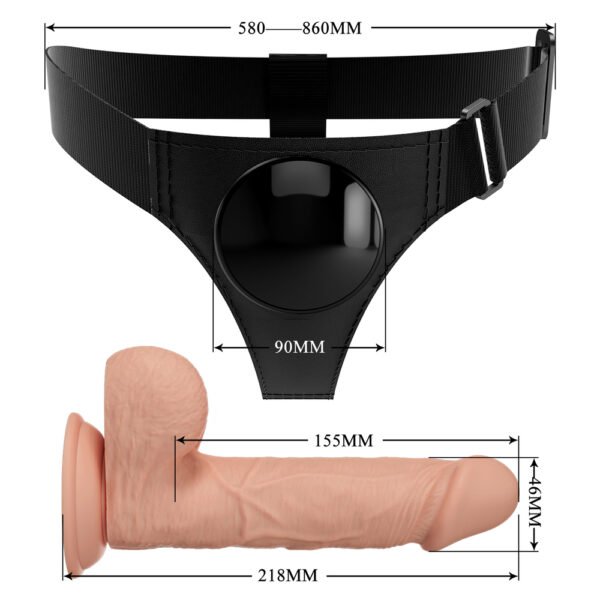 7.6" Strap On Dildo BW-022089NR